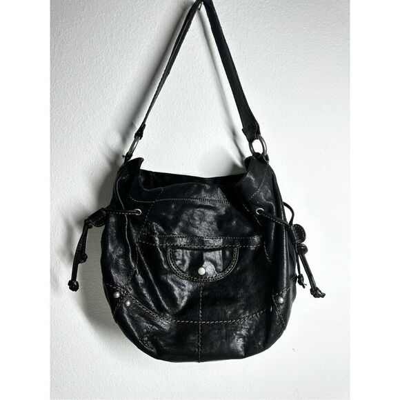 Fossil Leather Shoulder Bag Black 137638 See Description - Picture 2 of 16